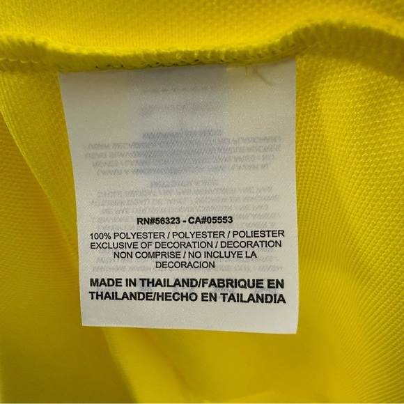 Nike Men Dri Fit UV Tech Golf Polo Shirt Sz Small Yellow Short Sleeve 358324 NWT - Picture 5 of 9